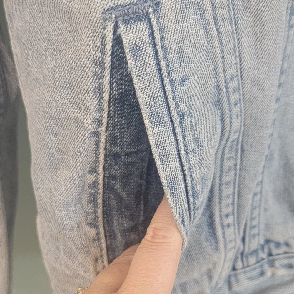 Pacsun Los Angeles Mens Denim Distressed Jean Jacket y2k‎ Size Medium